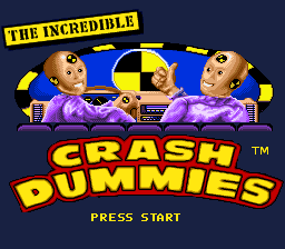 The Incredible Crash Dummies Title Screen